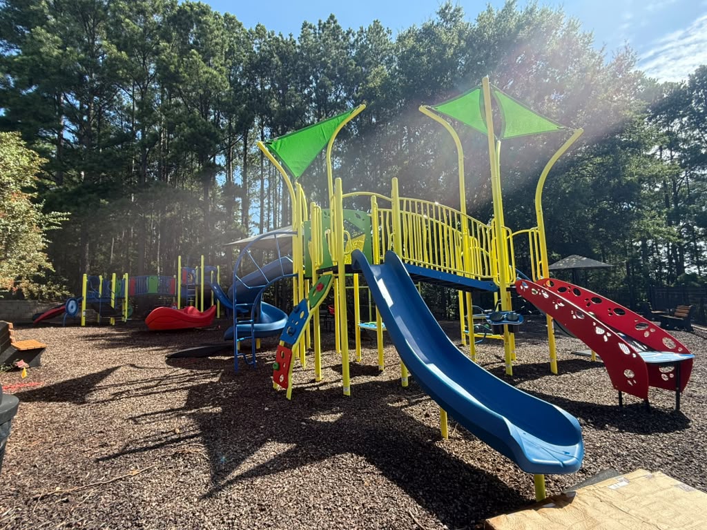 Outdoor children's playground at the St. Marlo swim and tennis campus